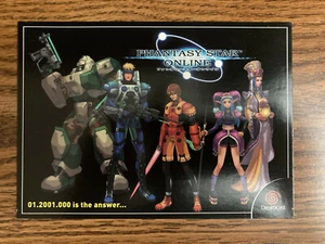 AUTHENTIC! Sega Dreamcast PHANTASY STAR ONLINE POSTCARD Promo See photos! RARE! - Picture 1 of 3