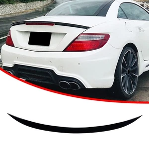 Gloss Black Rear Trunk Spoiler Lip Wing For Mercedes Benz SLK SLC R172 2011-2019 - Picture 1 of 8