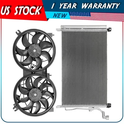 Engine Cooling Fan and AC Condenser Assembly For 2015 2016-2019 Nissan Murano - Image 1 of 4