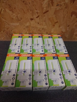 Pack of 10x Osram 18W Compact Fluorescent Lamps 4Pin GX24q-2  4000k - Image 1 of 3