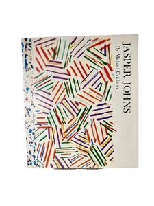 Jasper Johns By Michael Crichton, 1st Edition 1977 W/ Exhibition Schedule Pamph - Picture 1 of 9