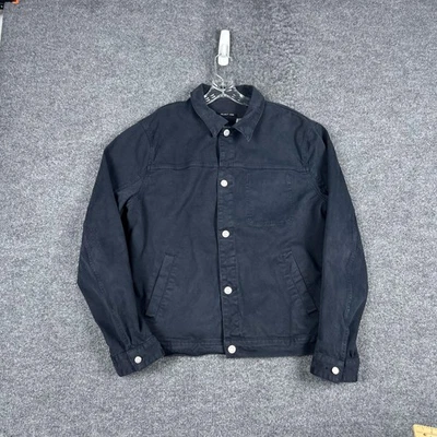 Helmut Lang Jacket Womens XL Blue Denim Trucker Style Cotton Stretch HLM23991 - Image 1 of 4