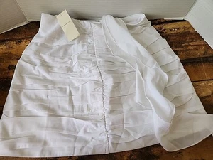 Abercrombie&Fitch White Cascading Skirt Skort Size XSmall NWT SUMMER! - Picture 1 of 7
