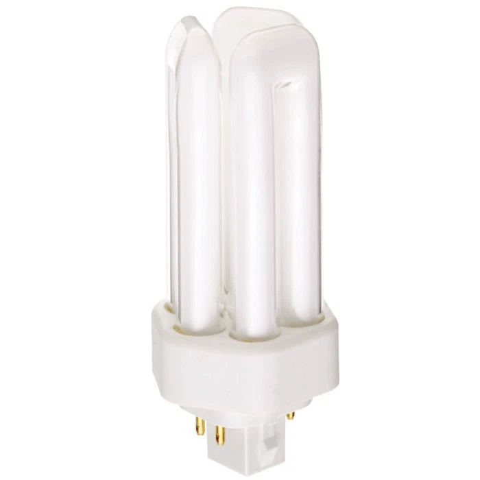 Satco S8341 18W Triple Tube 4-Pin GX24Q-2 Plug-In base 2700K fluorescent bulb - Image 1 of 1
