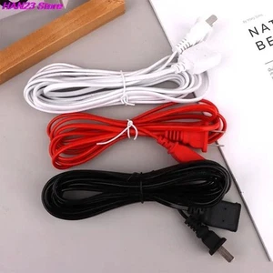 PVC Power Extension Cord 2/3/5m US Plug New Cables - Afbeelding 1 van 10