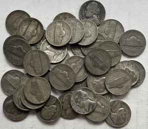 1 Roll (40 Coins) Silver War Time Jefferson Nickels, 35% Silver - Picture 1 of 2