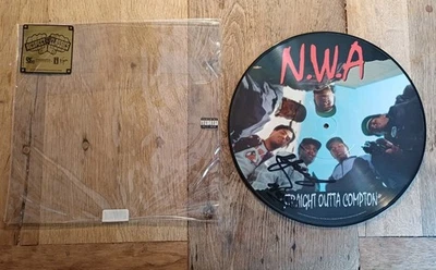 N.W.A Straight Outta Compton Picture Disc signiert Autogramm Rap Hip Hop Vinyl - Bild 1 von 4