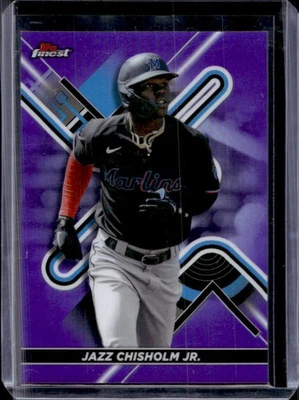 2022 Finest Jazz Chisholm Jr. Purple Refractor #245/250 Marlins - Image 1 of 2