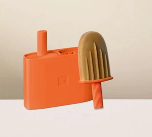 Nespresso Ice Pop Mold Orange Silicone Cream Popsicle Lolly Pantone Limited Ed. - Picture 1 of 6