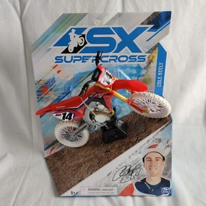 SX Supercross Cole Seely CHASE 1:10 Scale Red Honda 450R  1st Edition NIB - Picture 1 of 3