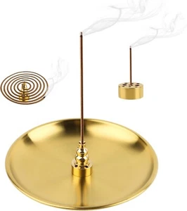 3-in-1 Räucherstäbchenhalter,14cm Messing-Räucherstäbchenbrenner,Räucherstäbchen - Bild 1 von 7