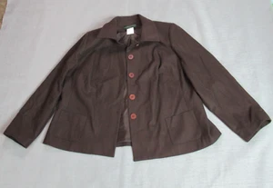 Vintage Harve Benard Blazer Jacke Damen 26 W Braun Wolle Preppy Academia Work - Bild 1 von 8