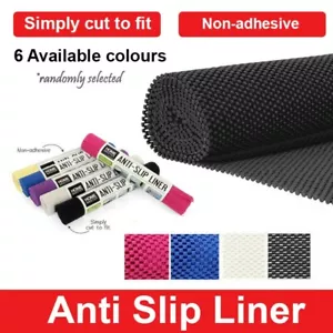 Anti Non Slip Grip Mat Underlay Liner Kitchen Carpet Drawer Cabinet Car - Picture 1 of 9