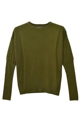 Crew Neck Jumper Fine Soft Knit Lightweight Pullover Ribbed Side - Image 1 of 4