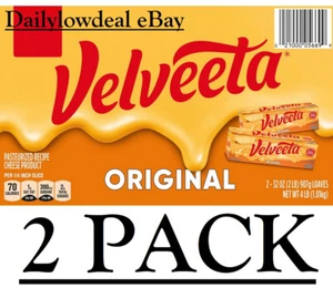 2 PACK - Velveeta Original Pasteurized Cheese Loaf - 32 oz (Total 64 oz) - Picture 1 of 8