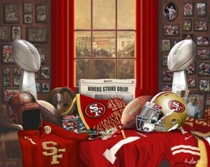 SAN FRANCISCO 49ER'S TRADITIONS GREG GAMBLE NFL MINI PRINT SUPER BOWL CHAMPS - Picture 1 of 1