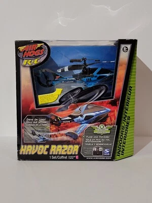 New Sealed ☆RARE BLUE☆ Air Hogs Havoc Razor RC Mini Helicopter Toy Kit Set  - Image 1 of 4