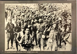 1942 US Defenders of Corregidor Surrender to Grinning Japs WWII Magazine Print - Picture 1 of 6