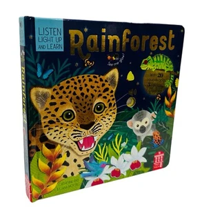 Rainforest Listen, Light Up and Learn Book by Catherine Ard Interactive NEW - Picture 1 of 2