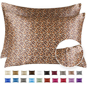 Luxury Satin Pillowcase with Zipper,  (Silky Pillow Case for Hair and Skin)