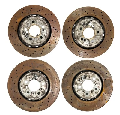 Conjunto de rotores de disco de freio 15-20 OEM BMW F87 F80 F82 M3 M4 dianteiro esquerdo direito - Imagem 1 de 4
