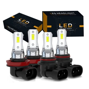 For Toyota Land Cruiser 2008-2011 LED Headlights High Low Beam Bulbs Xenon White - Picture 1 of 13