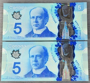SET 2013 Canada $5 Five Dollar Poly Lane & Macklem UNC. Consecutive #INL - Picture 1 of 4