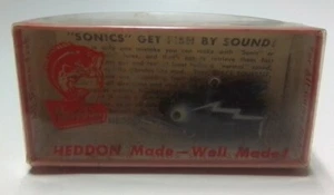 Vintage Heddon Dowagiac 385-SF Black Heddon Sonic Lure w/Packaging (D4) - Picture 1 of 11