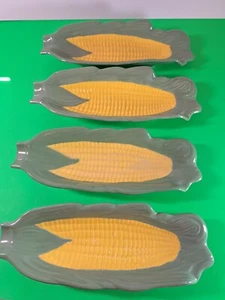 Vintage Ähre auf dem Kolben Servierschalen Halter Keramik Set 4  - Bild 1 von 4