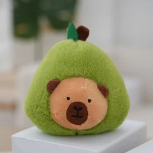 Cute New Avocado Capybara Pendant Plush Toy Doll Bag Hanging Ornaments Keych _xi - Picture 1 of 9