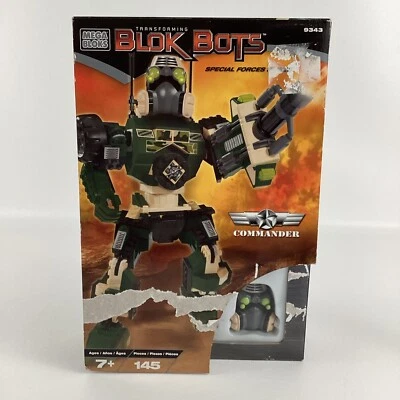 Mega Bloks 9343 Transforming Block Bots Special Forces Commander Robot Vintage - Image 1 of 4