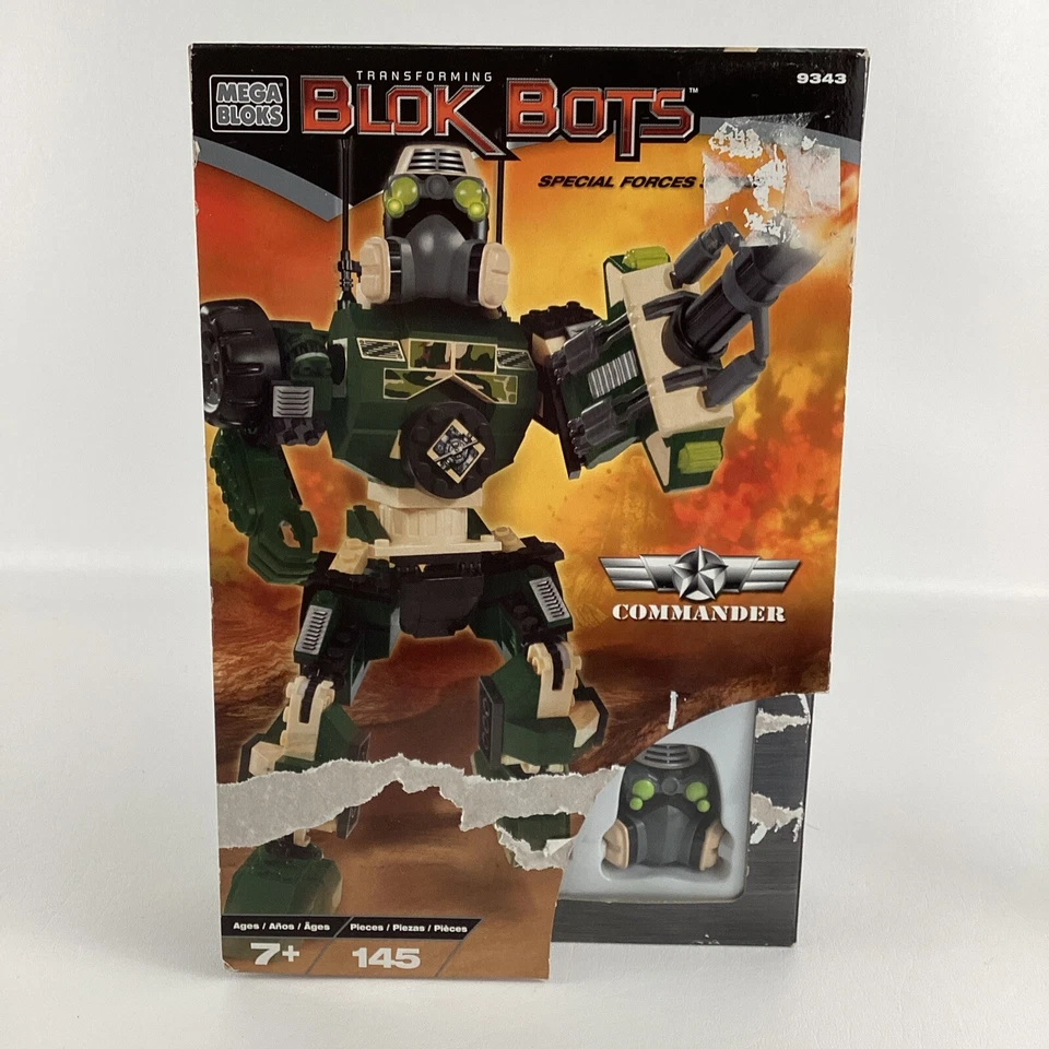 Mega Bloks 9343 Transforming Block Bots Special Forces Commander Robot Vintage - Image 1 of 4