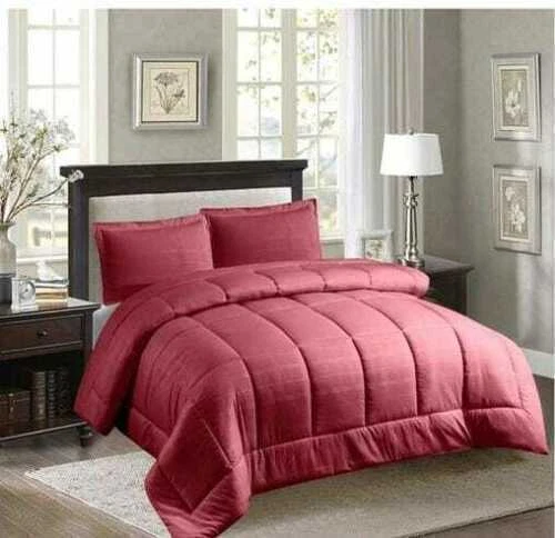 New 3 Pcs Embossed Comforter Bed Sheet Skirt Set With Sham Pillow Cases All Size - Image 1 of 1