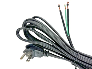 Cavo di alimentazione 16 AWG, spina ad angolo retto, 12 piedi. SPT-2, 125V, 105c (145-174.5) - Foto 1 di 2