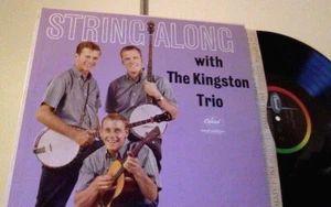 NM 1960 THE KINGSTON TRIO STRING ALONG lp BOB SHANE inner 1407 mono PLAYS EX  - Picture 1 of 12