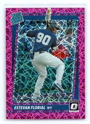 2021 Donruss Optic #76 Estevan Florial Pink Velocity #/249 - Image 1 of 2