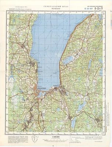 Russian Soviet Military Topographic Maps - JONKOPING (Sweden) 1:100 000, REPRINT - Picture 1 of 4
