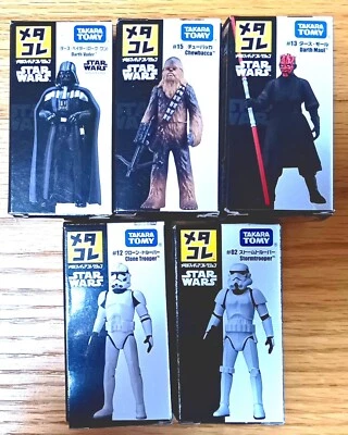 TAKARA TOMY TOMICA STAR WARS Meta colle figure set x 5 new Vader Chewba Trooper - Image 1 of 4