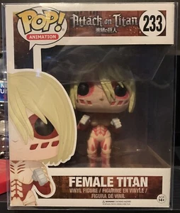 Funko Pop Attack on Titan hembra titan #233 6 pulgadas con protector pop - Imagen 1 de 7