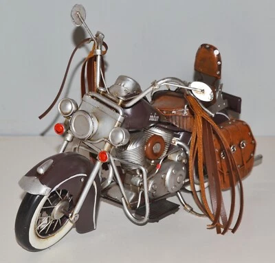 Blechmotorrad Nostalgie Modellauto Oldtimer Indian Chief Motorrad Blech L 31 cm - Bild 1 von 4