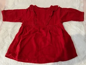 PROMO! Vestito Abito Neonata Petit Bateau Rosso 6M / 67 cm Come Nuovo! - Imagen 1 de 3