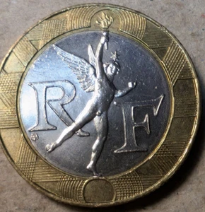 France 10 francs 2000 bi-metallic coin millennium - Picture 1 of 2