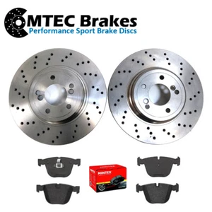 Discos y pastillas de freno trasero perforados BMW M3 E92 4.0 07-13 M3 E92 M3 4.4 GTS 10-11 - Imagen 1 de 5