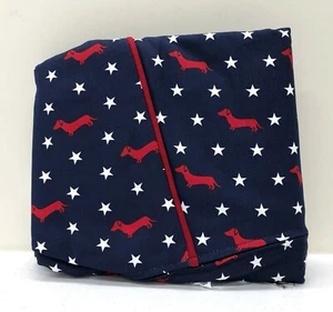 NEW Pottery Barn KIDS Red & Navy Dog Ditzy Anywhere Beanbag Slipcover~NO MONO - Picture 1 of 1