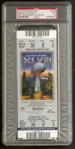 Biglietto completo Super Bowl 2014 XLVIII Seattle Denver quasi nuovo PSA 7 - Foto 1 di 2