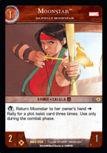 VS System: Moonstar, Danielle Moonstar [Played] Marvel Evolution TCG CCG Classic - Image 1 of 1