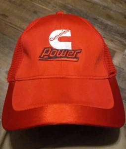 Cummins Power Red Embroidered Logo OSFM OSFA Hat Cap Nu-Fit - Bild 1 von 6
