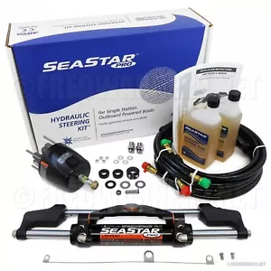 SeaStar Pro HK7500A-3 Hydraulic Steering Kit w/ 16ft Hose HO5716 Outboard Boat - Picture 1 of 4