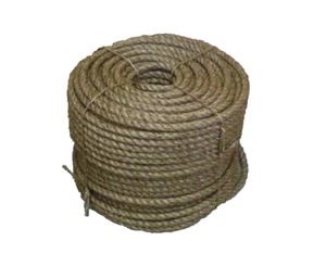 CUERDA MANILA TRATADA 5/8" CORTADA A LA LONGITUD $ 0,40 por pie Artesanía Trabajo Granja Muelle NUEVO - Imagen 1 de 3