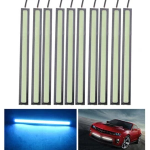 10pcs set Blue 12V Car LED Strip DRL Daytime Running Light Fog COB Lamp Driving - Bild 1 von 8
